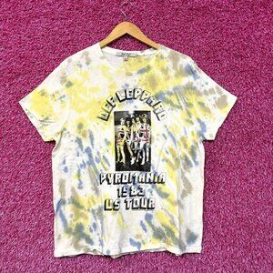 Def Leppard Pyromania 1983 US Tour Heavy Metal Tie Dye L
